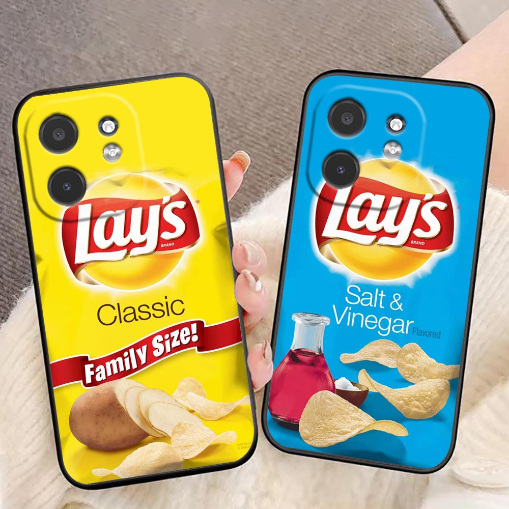 Food Snacks Logos - เคสโทรศัพท์ลายขนมขบเคี้ยวมันฝรั่ง L-Lay'S สำหรับ Infinix TECNO POP