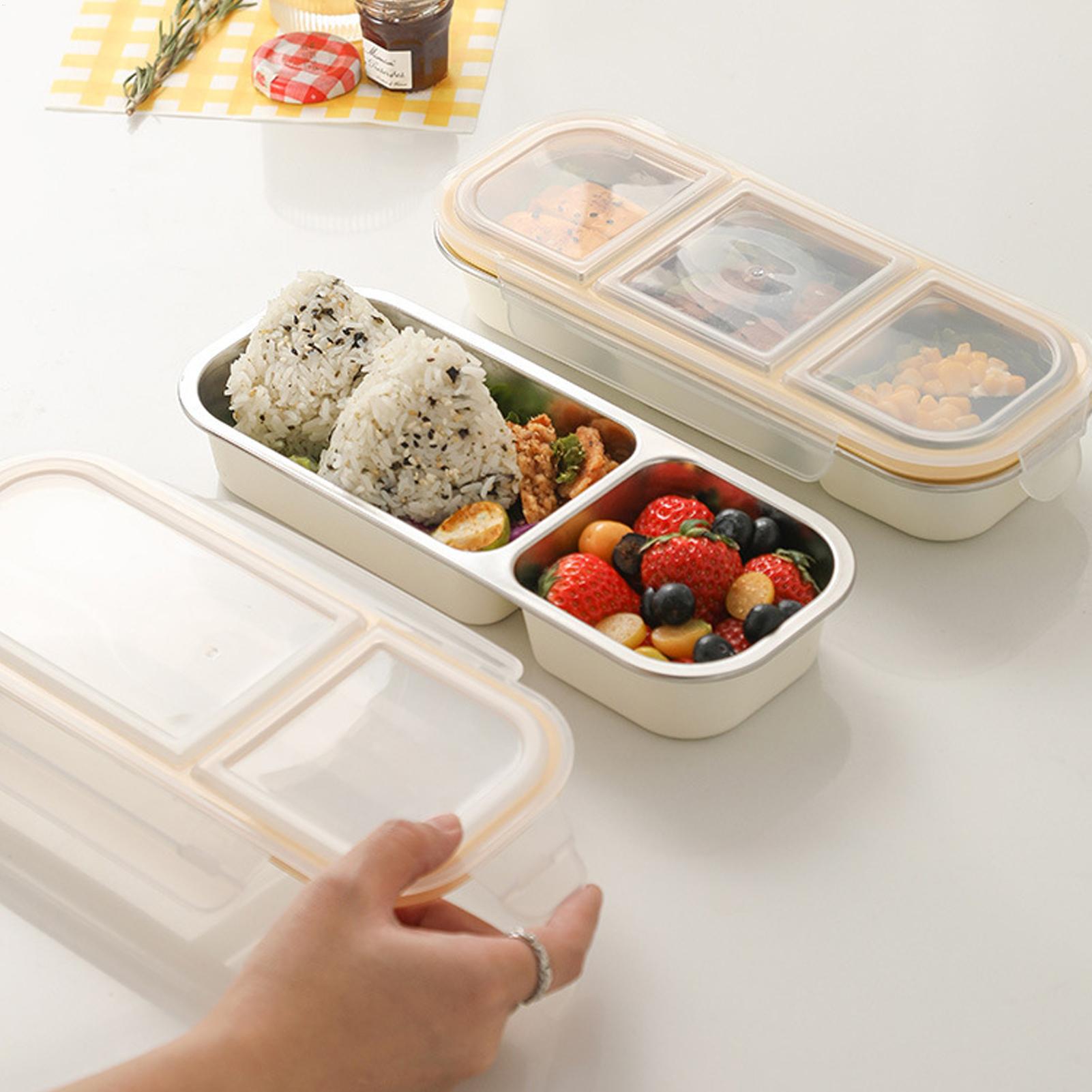 Food Snacks For School - กล่องขนมสแตนเลส กล่องใส่ขนมกันหก กล่องเก็บอาหารกันรั่ว สำหรับเด็ก วัยรุ่น โรงเรียน