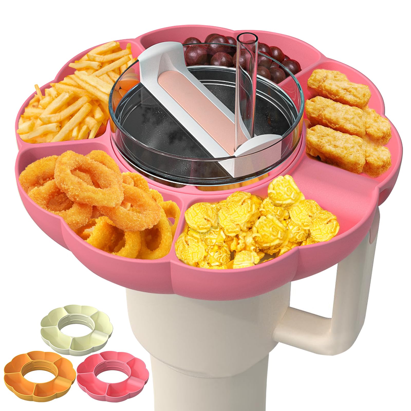 Food Platter Snacks - ถาดซิลิโคนสำหรับขนมขบเคี้ยวแบบนำกลับมาใช้ใหม่ได้สำหรับขนมขบเคี้ยวถาดแบ่งช่อง40ออนซ์สำหรับที่ใส่ถาดอาหารกลางแจ้ง