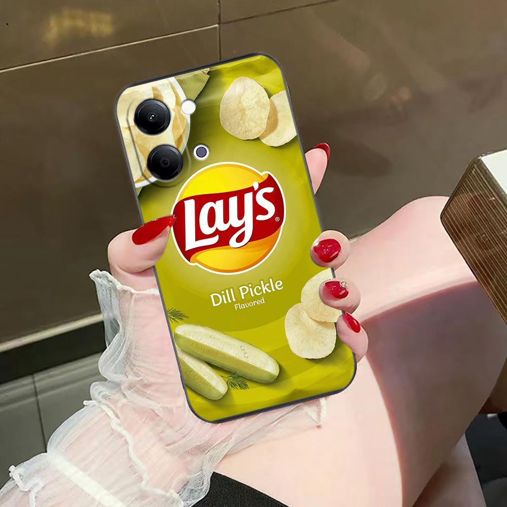 Food Snacks Logos - เคสโทรศัพท์สำหรับ VIVO Y400 Y04 Y05 Y15S