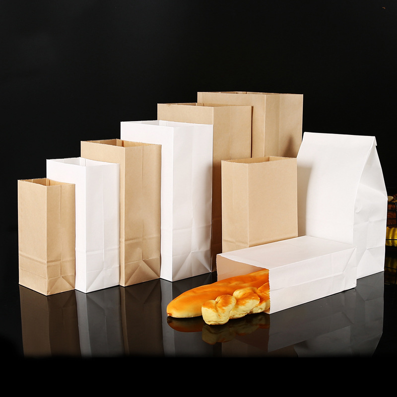 25/50 ชิ้นถุงกระดาษคราฟท์สีน้ำ - Food Or Snacks บทวิจารณ์และราคา