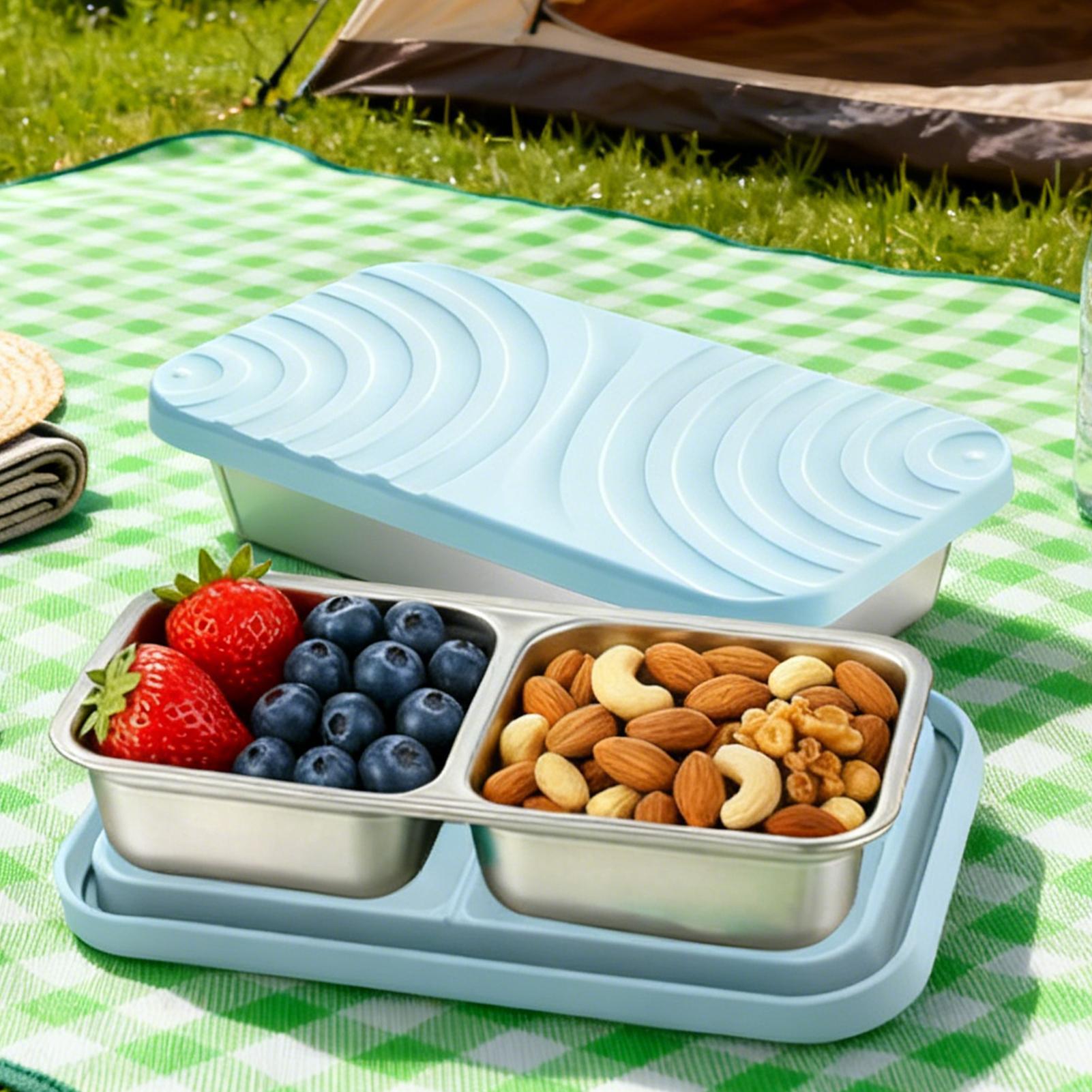 กล่องใส่ขนมสแตนเลส กล่องเก็บอา - Food Snacks For School บทวิจารณ์และราคา