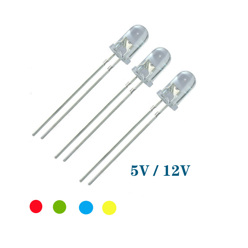 5V 12v LED 5 มม.3 มม.ลูกปัด SM - Yellow Food Snacks บทวิจารณ์และราคา