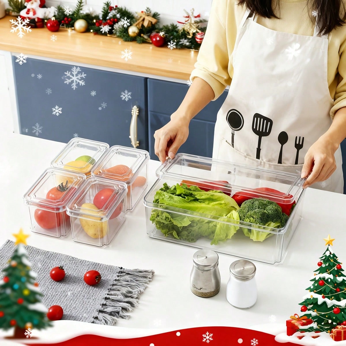 ชุดกล่องจัดระเบียบตู้เย็นแบบซ้ - Food Packed Snacks บทวิจารณ์และราคา