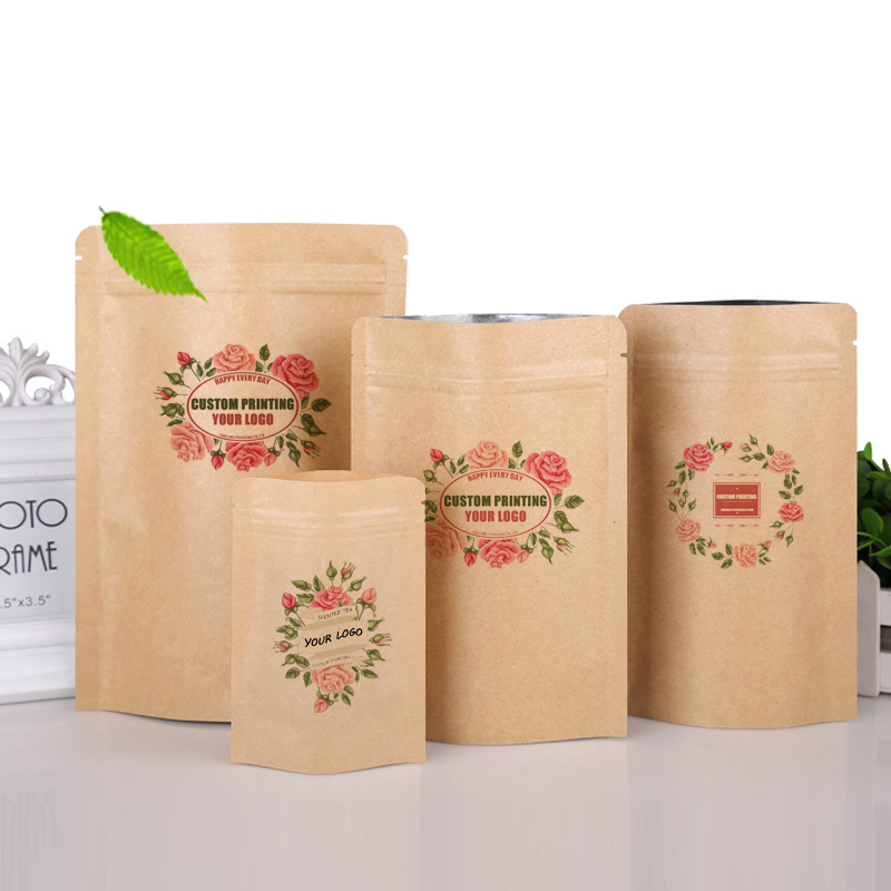 ถุงบรรจุภัณฑ์แบบซิปล็อคตั้งได้ - Food Snacks Logos บทวิจารณ์และราคา