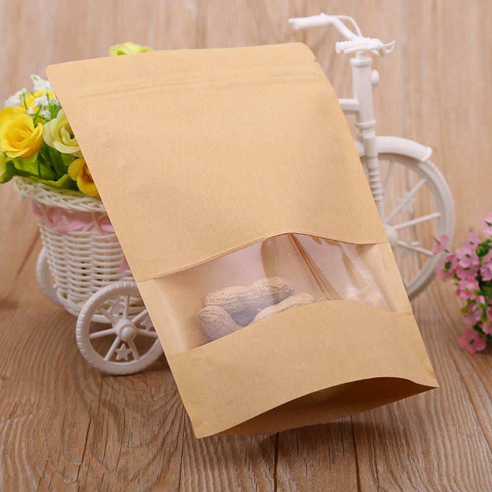 ถุงกระดาษคราฟท์แบบมีซิปปิดผนึก - Food Snack บทวิจารณ์และราคา