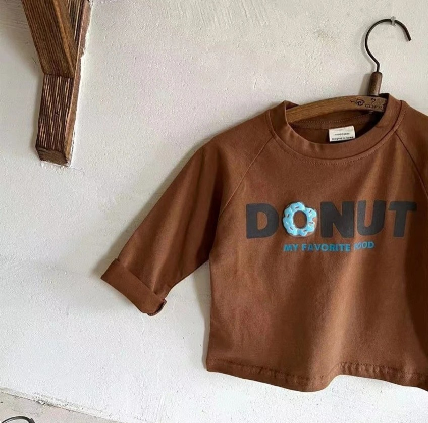 เสื้อยืดแขนยาวเด็ก ลายการ์ตูนข - Soft Food Snacks Kids บทวิจารณ์และราคา