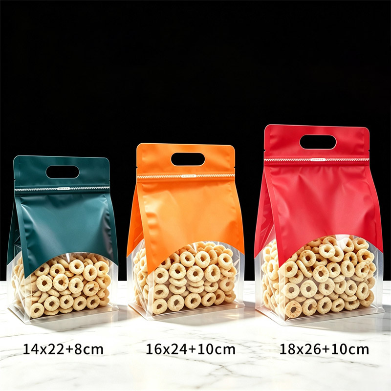 ถุงซีลใสแบบถือได้ 50 ชิ้น, ถุง - Food Snacks Logos บทวิจารณ์และราคา