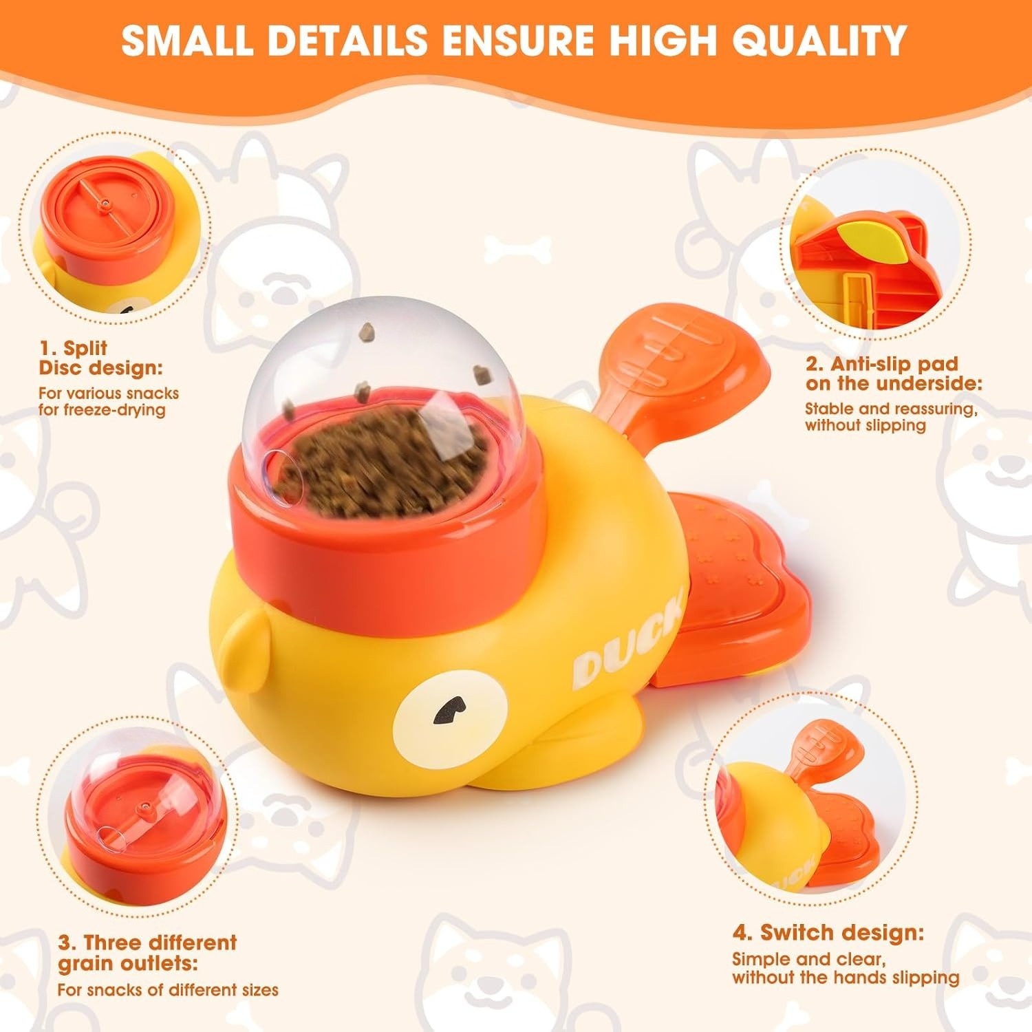 เครื่องจ่ายขนมสำหรับสัตว์เลี้ย - Yellow Food Snacks บทวิจารณ์และราคา