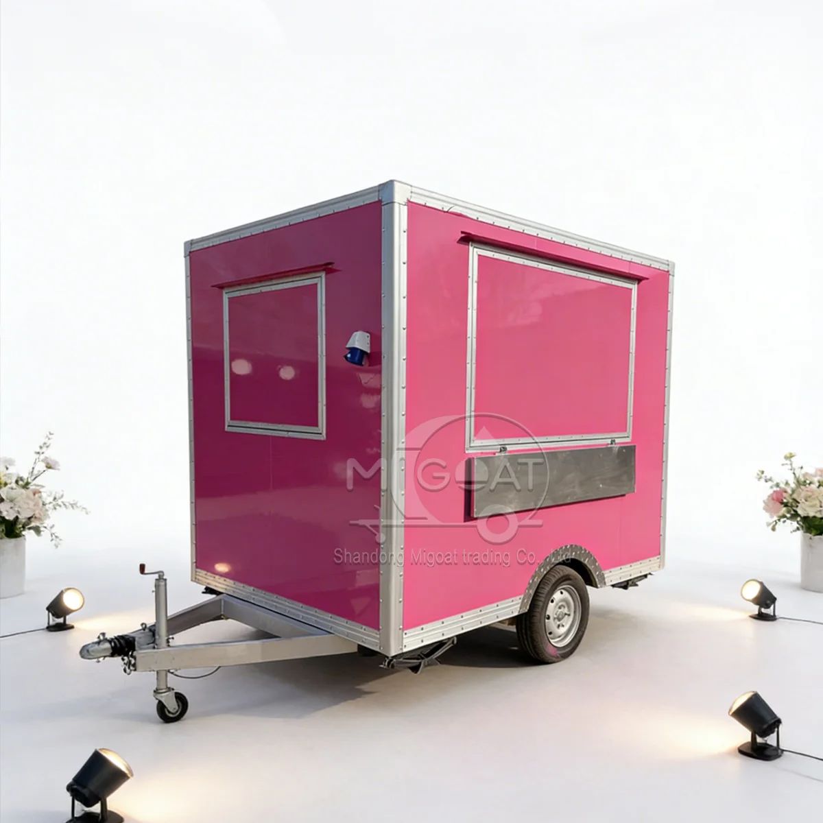 รถขายอาหารเคลื่อนที่สีชมพูสุดฮ - Food E Snacks บทวิจารณ์และราคา