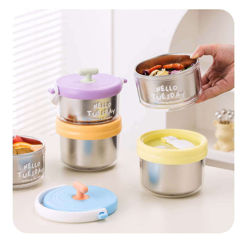 กล่องข้าวสองชั้น สแตนเลส 304 พ - Food Snacks For School บทวิจารณ์และราคา