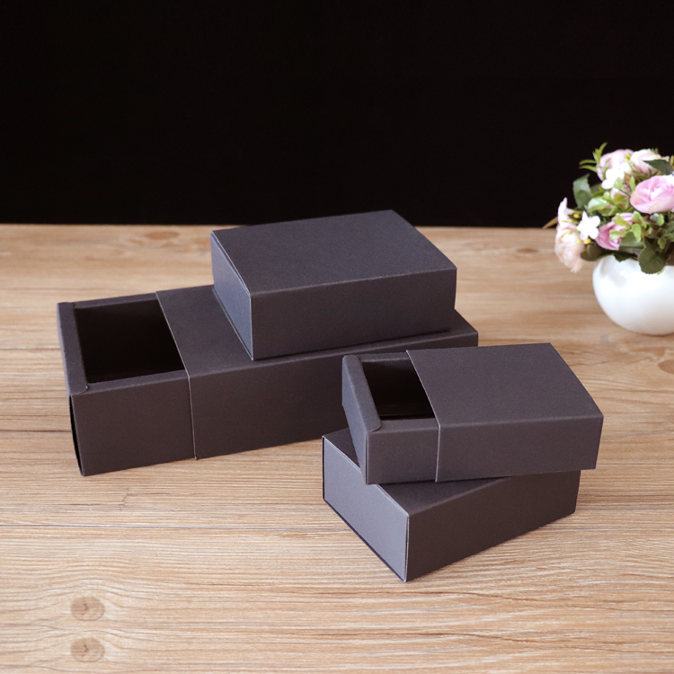 กล่องกระดาษคราฟท์สีดำแบบพับได้ - Food Like Snacks บทวิจารณ์และราคา