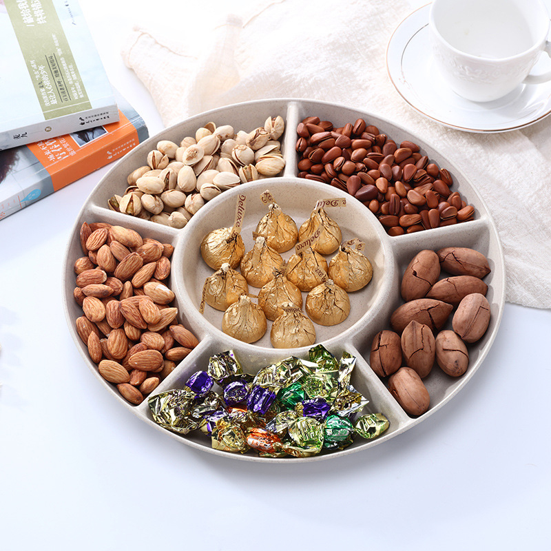 จานขนมผลไม้ถาดใส่อาหาร6ช่องจาน - Food Platter Snacks บทวิจารณ์และราคา