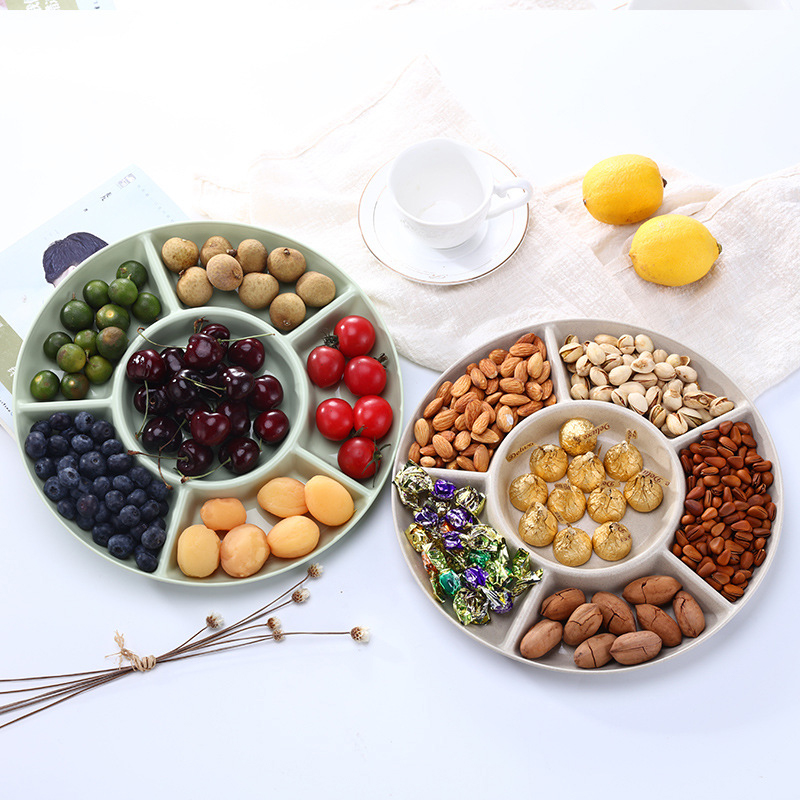 จานขนมผลไม้ถาดใส่อาหาร6ช่องจาน - Food Platter Snacks บทวิจารณ์และราคา