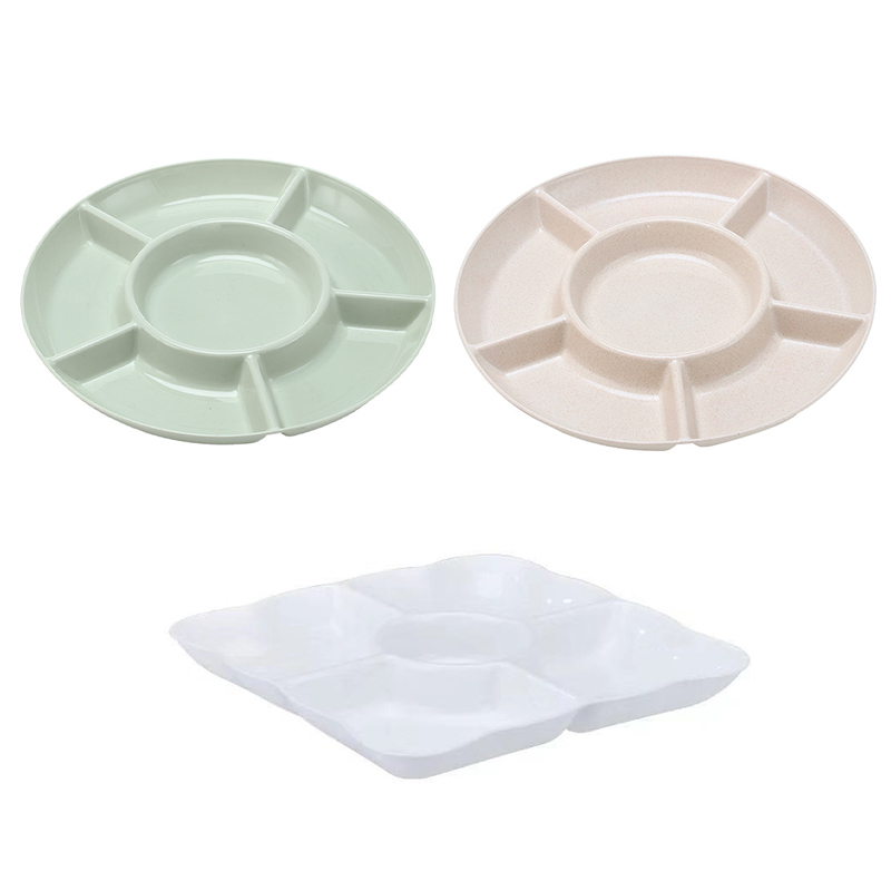 จานขนมผลไม้ถาดใส่อาหาร6ช่องจาน - Food Platter Snacks บทวิจารณ์และราคา