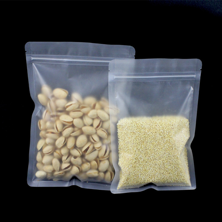 ถุงซิปล็อคพลาสติกแบบฝ้า 100 ชิ - Food Snacks Logos บทวิจารณ์และราคา