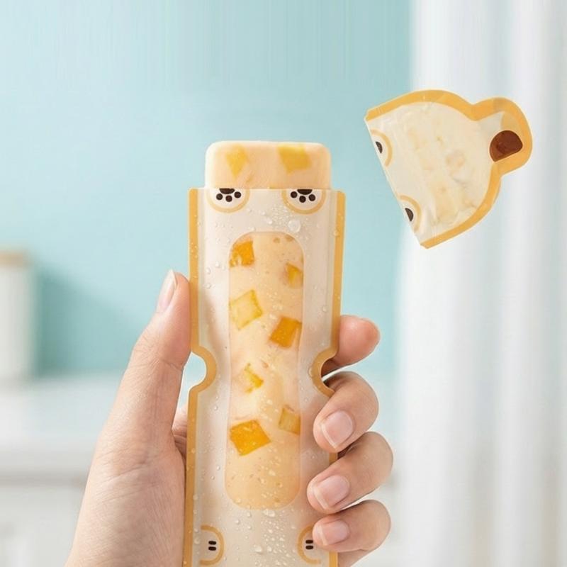 ถุงทำไอศกรีมแท่งลายการ์ตูนน่าร - Homemade Food Snacks บทวิจารณ์และราคา