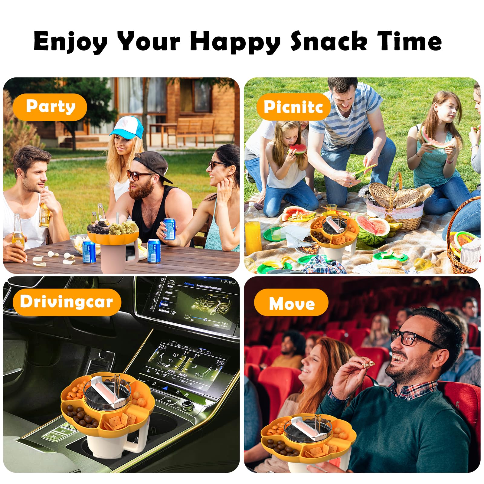 ถาดซิลิโคนสำหรับขนมขบเคี้ยวแบบ - Food Platter Snacks บทวิจารณ์และราคา
