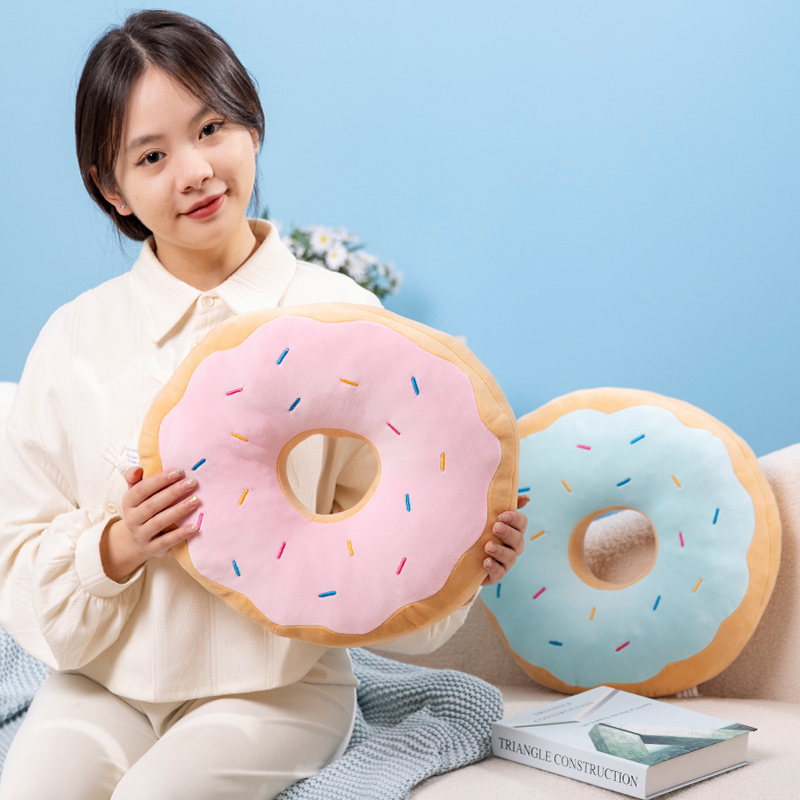 Candy สี Donut Plush หมอนเก้าอ - Soft Food Snacks Kids บทวิจารณ์และราคา