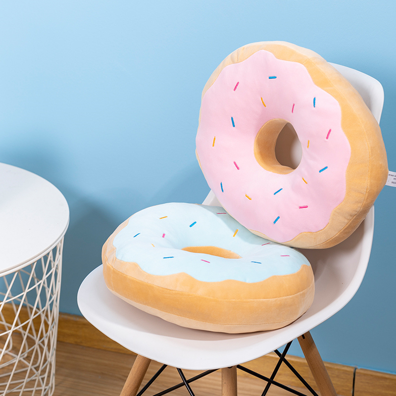 Candy สี Donut Plush หมอนเก้าอ - Soft Food Snacks Kids บทวิจารณ์และราคา