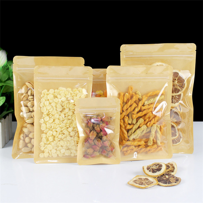 สีน้ําตาลด้านข้างพลาสติกใส Res - Food Like Snacks บทวิจารณ์และราคา