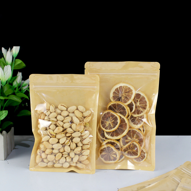 สีน้ําตาลด้านข้างพลาสติกใส Res - Food Like Snacks บทวิจารณ์และราคา