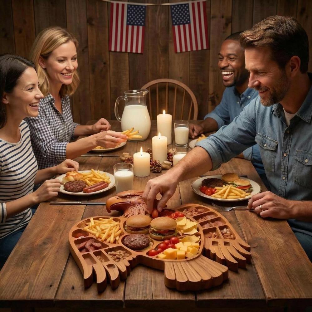 ถาดไม้รูปนกอินทรีสำหรับใส่ผลไม - Food Platter Snacks บทวิจารณ์และราคา