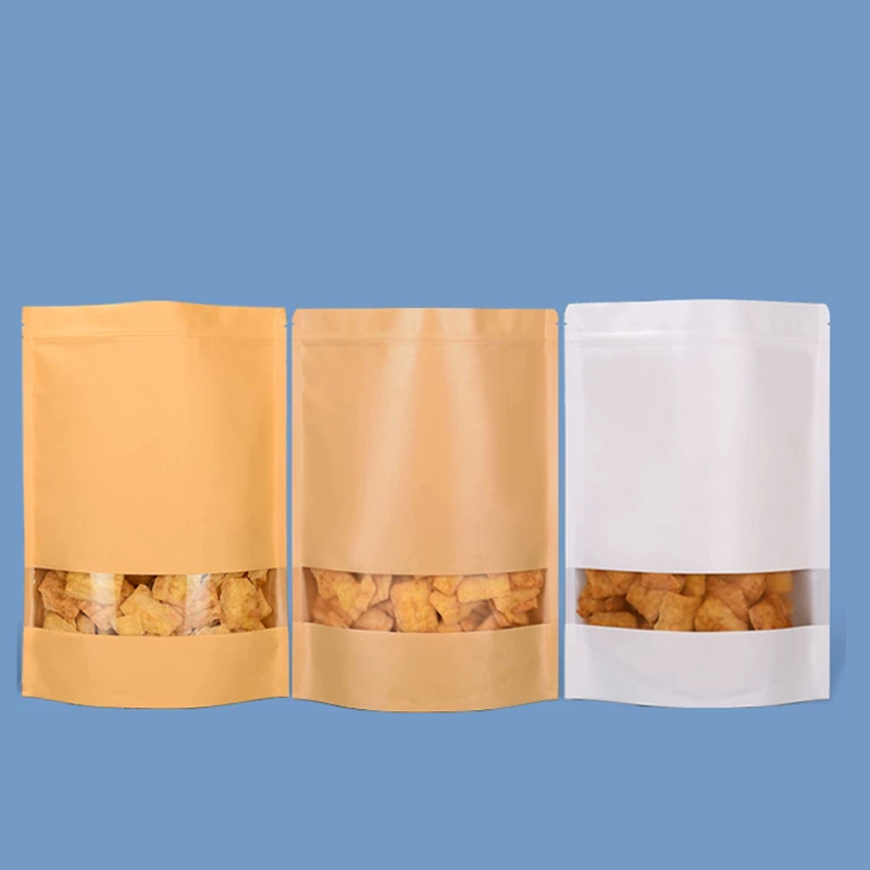 ถุงกระดาษคราฟท์ 50 ใบ, ถุงปิดผ - Food Snacks Logos บทวิจารณ์และราคา