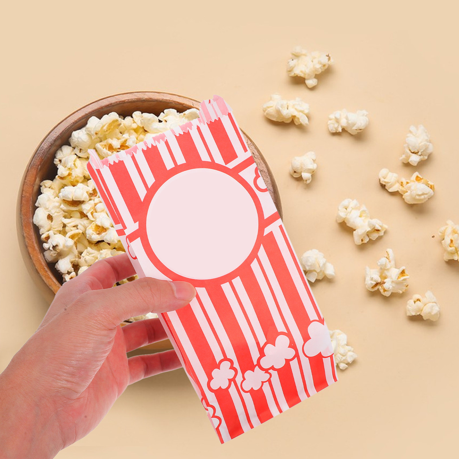 ถุงใส่ป๊อปคอร์นแบบกันน้ำมัน 30 - Food Snack บทวิจารณ์และราคา