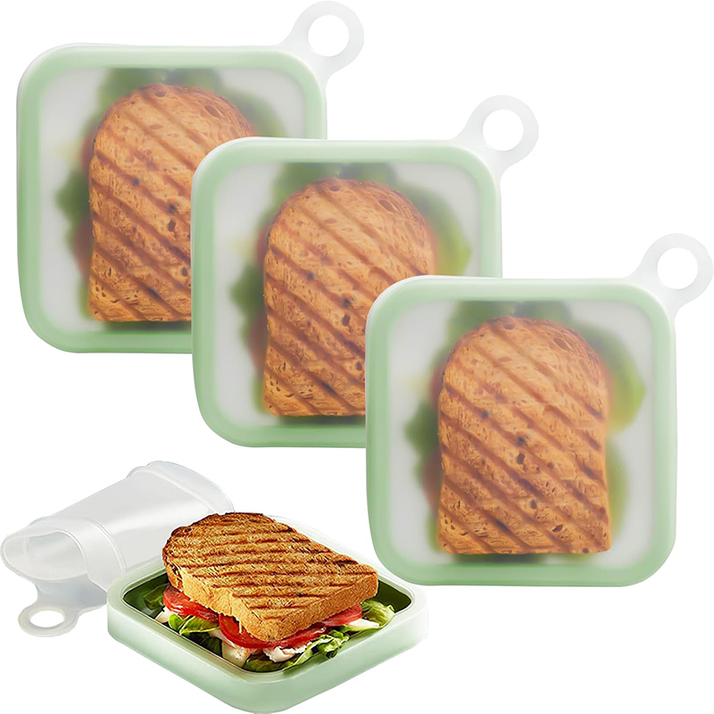 ซิลิโคนแซนวิช Toast กล่อง Bent - Food Or Snacks บทวิจารณ์และราคา