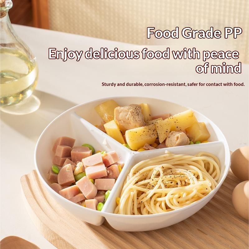 จานอาหารแบ่ง 3 ช่อง รูปทรงตะแก - Food Platter Snacks บทวิจารณ์และราคา