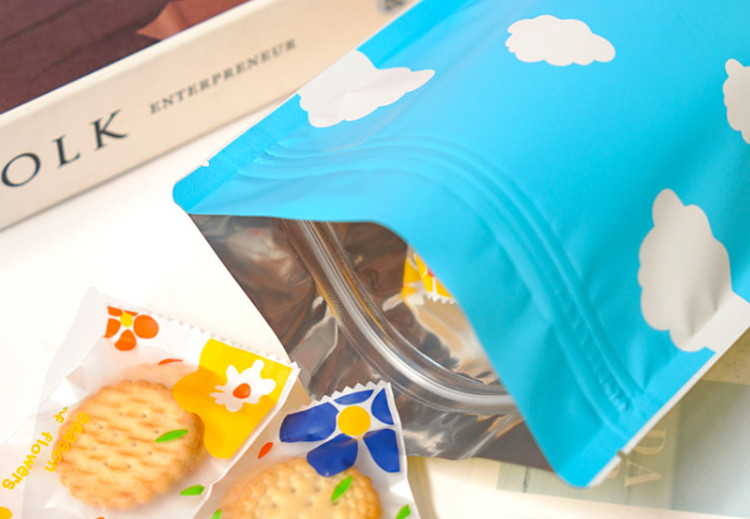 ถุงซิปล็อคแบบตั้งได้พร้อมหน้าต - Food Snacks Logos บทวิจารณ์และราคา